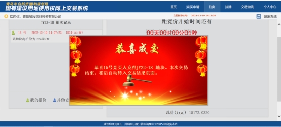 喜報(bào)：青島城發(fā)藍(lán)谷投資有限公司競得山大  教職工公寓項(xiàng)目土地住宅用地(人才住房)